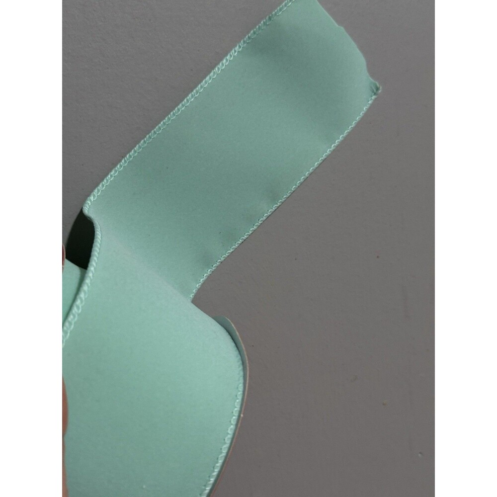 Lot 4 -Ribbon It Wired Edge Ribbon 2.5" Wide x 30 Feet  turquoise, Velvet - Picture 2 of 9